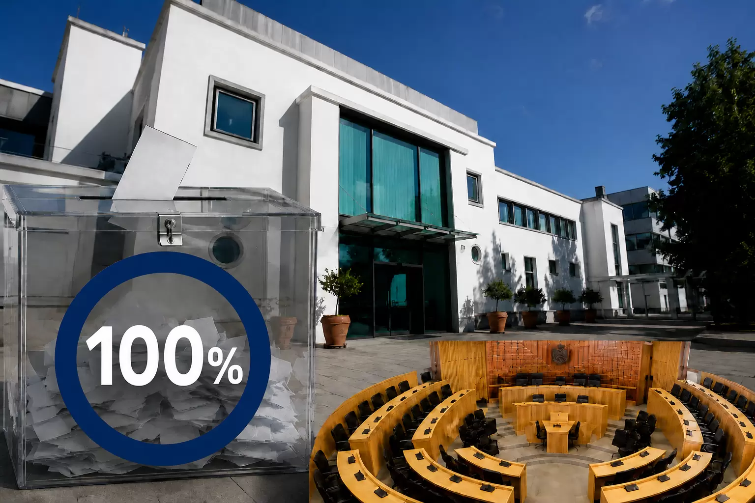 100% των αποτελεσμάτων: Βουλή 6 κομμάτων με 2 νέα κόμματα
