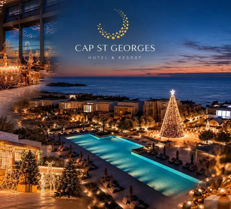 Χριστούγεννα & Πρωτοχρονιά στο Cap St Georges Hotel & Resort - Κλείστε τώρα τη γιορτινή σας διαμονή & ανακαλύψτε τα ξεχωριστά πακέτα Χριστουγέννων και Πρωτοχρονιάς!
