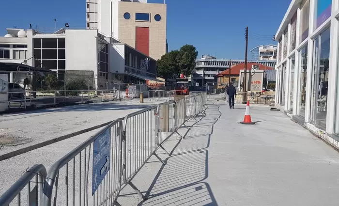 Λευκωσία: Με γοργό ρυθμό συνεχίζονται οι εργασίες στο εμπορικό τρίγωνο
