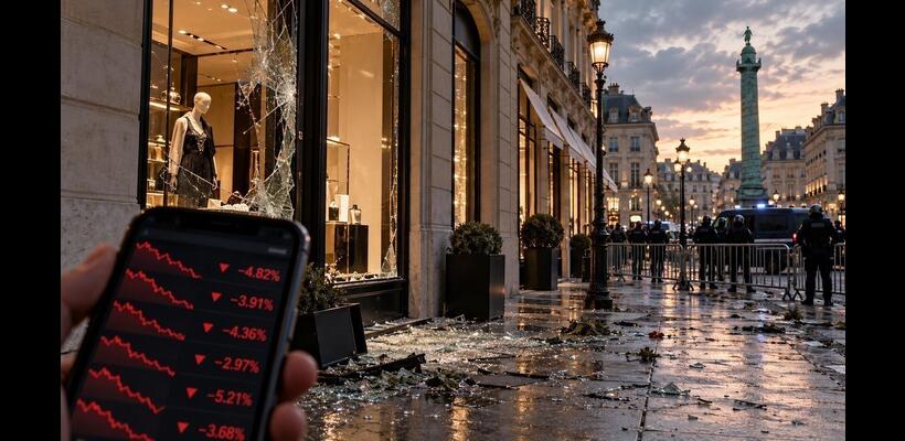 Γαλλία: Από τις λεηλασίες των μπουτίκ στο sell off των μετοχών πολυτελείας