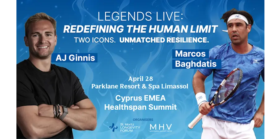Ο θρύλος του τένις Μάρκος Παγδάτης και ο αστέρας του σκι AJ Ginnis θα πρωταγωνιστήσουν στο «Zero Burnout Masterclass» σε μια αποκλειστική εμφάνιση.