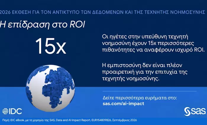 Μελέτη αποκαλύπτει ότι οι οργανισμοί με αξιόπιστες πρακτικές Τεχνητής Νοημοσύνης έχουν 15 φορές περισσότερες πιθανότητες να επιτύχουν υψηλή απόδοση επένδυσης