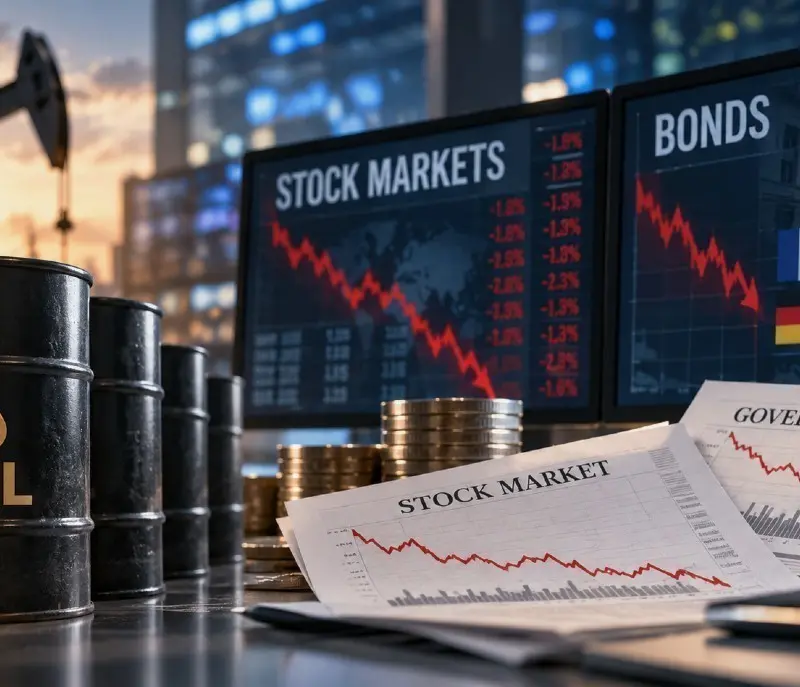 Ξεπούλημα στις αγορές με το Brent πάνω από τα $112 – Στο κόκκινο τα χρηματιστήρια, νέο αρνητικό ρεκόρ για τα γαλλικά ομόλογα