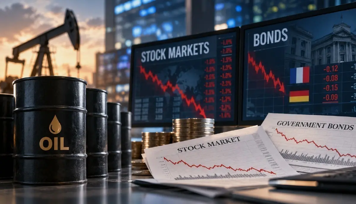 Ξεπούλημα στις αγορές με το Brent πάνω από τα $112 – Στο κόκκινο τα χρηματιστήρια, νέο αρνητικό ρεκόρ για τα γαλλικά ομόλογα