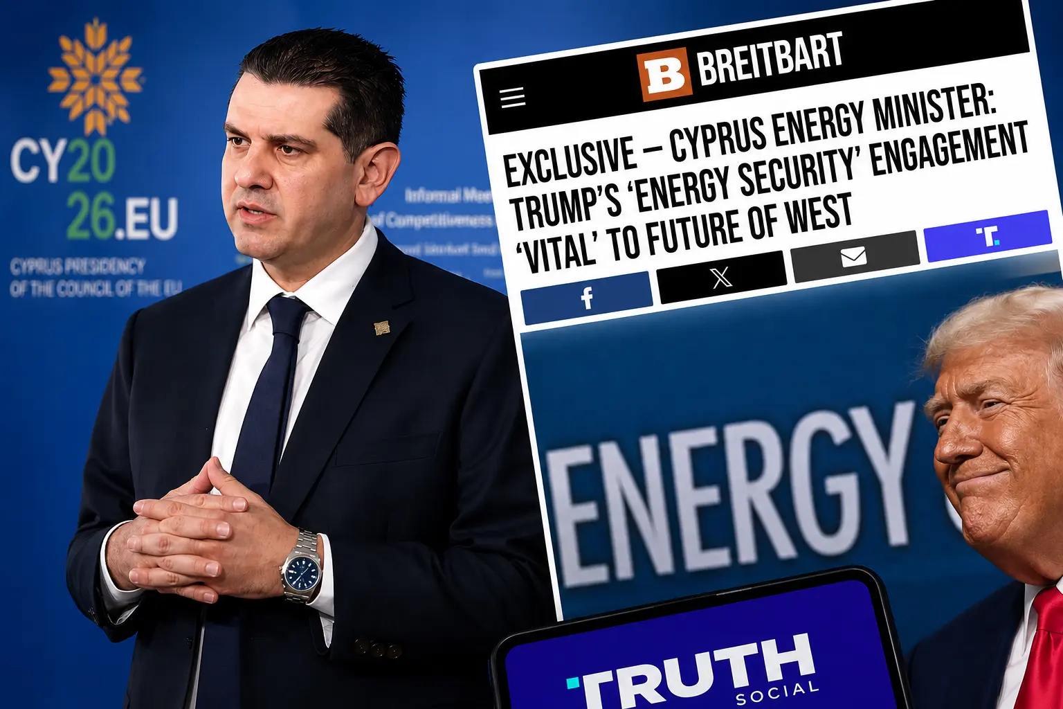 Ο Τραμπ αναδημοσίευσε συνέντευξη του Μιχάλη Δαμιανού - Τι είπε για το φυσικό αέριο της Κύπρου
