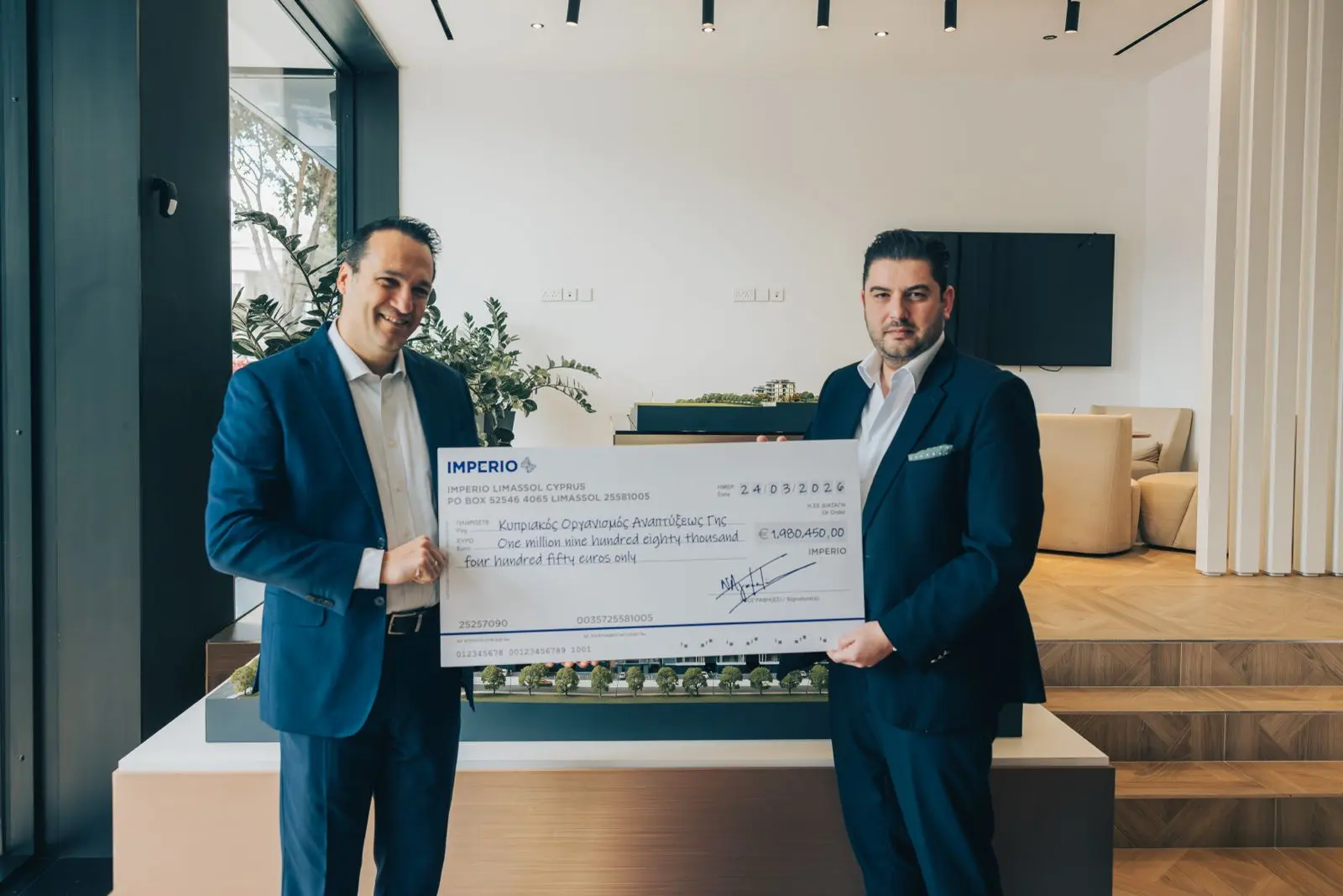 Σχεδόν €2 εκατ. από την Imperio στον ΚΟΑΓ για προσιτή κατοικία