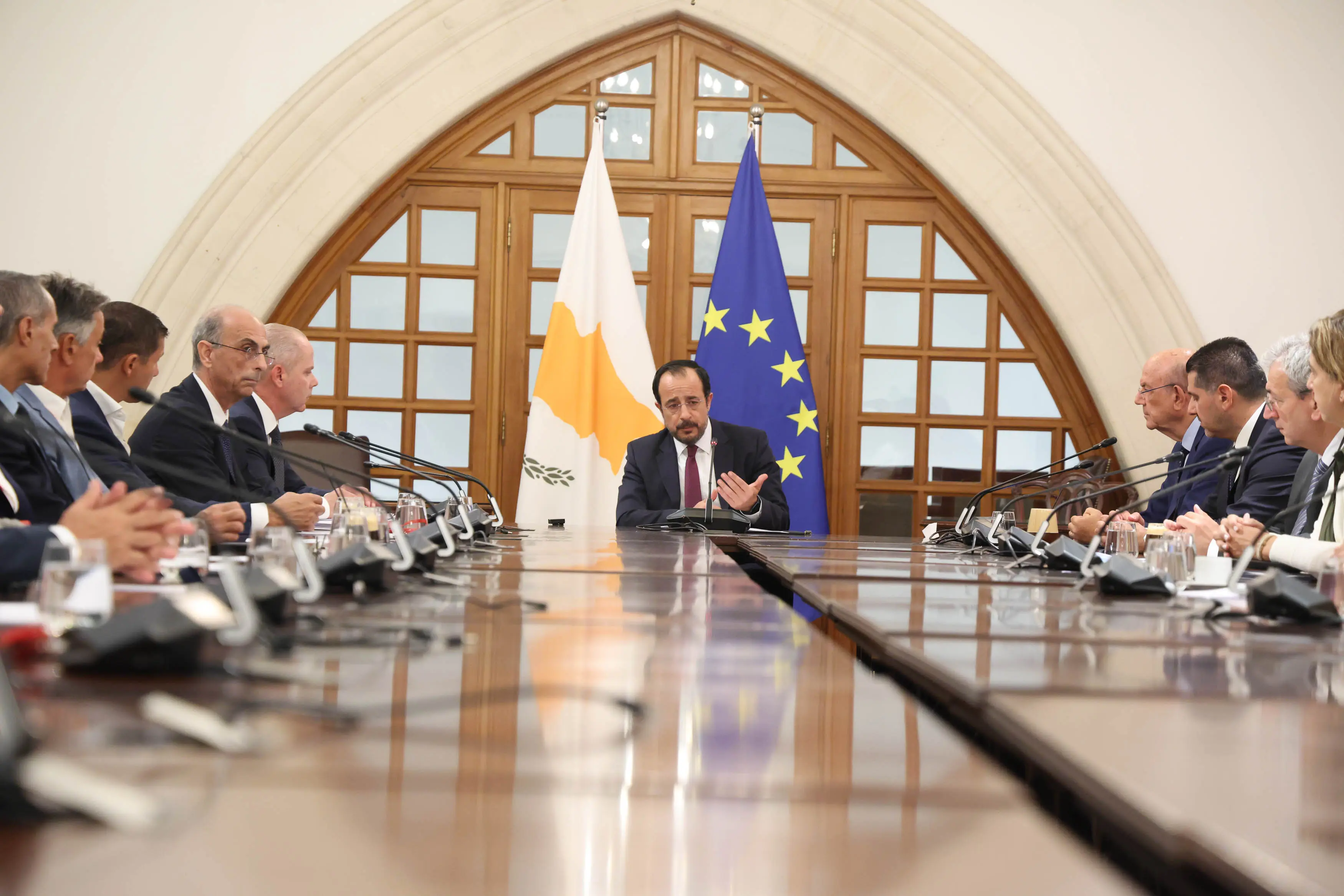 Διττός ο στόχος της συνταξιοδοτικής μεταρρύθμισης είπε ο ΠτΔ καλωσορίζοντας την ΟΕΒ