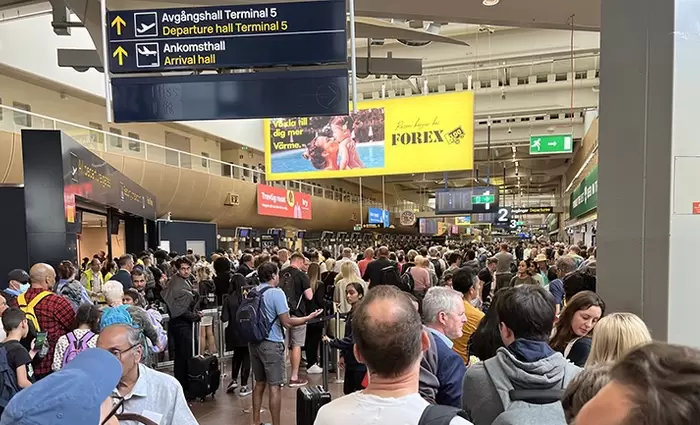 Κυκλοφοριακό χάος στο αεροδρόμιο της Στοκχόλμης
