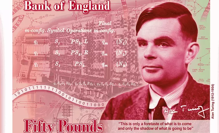 Νέο χαρτονόμισμα στην Αγγλία που απεικονίζει τον Άλαν Τούρινγκ