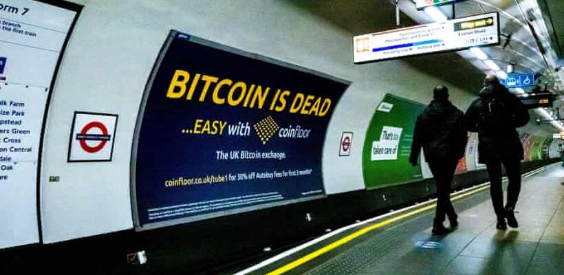 Τα crypto «βομβαρδίζουν» το μετρό του Λονδίνου