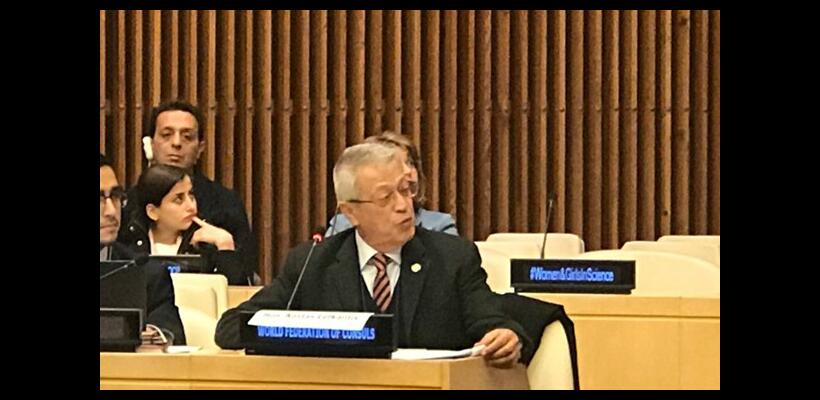 Ο Κωστάκης Ν. Λευκαρίτης εκπροσώπησε τo Παγκόσμιο Προξενικό Σώμα στον ΟΗΕ