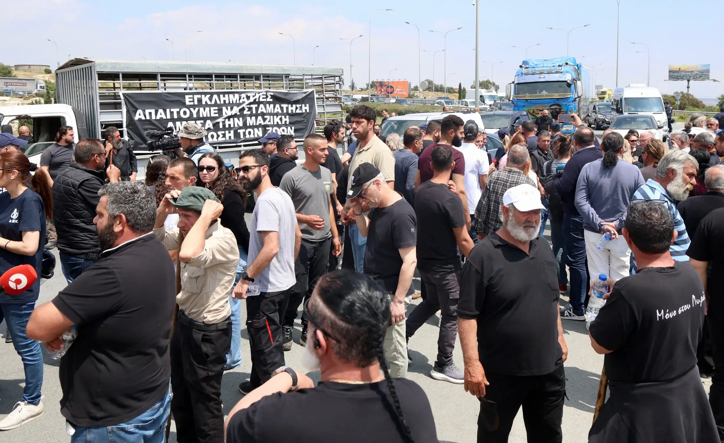Επί ποδός η Αστυνομία για τη διαμαρτυρία κτηνοτρόφων στη Ριζοελιά