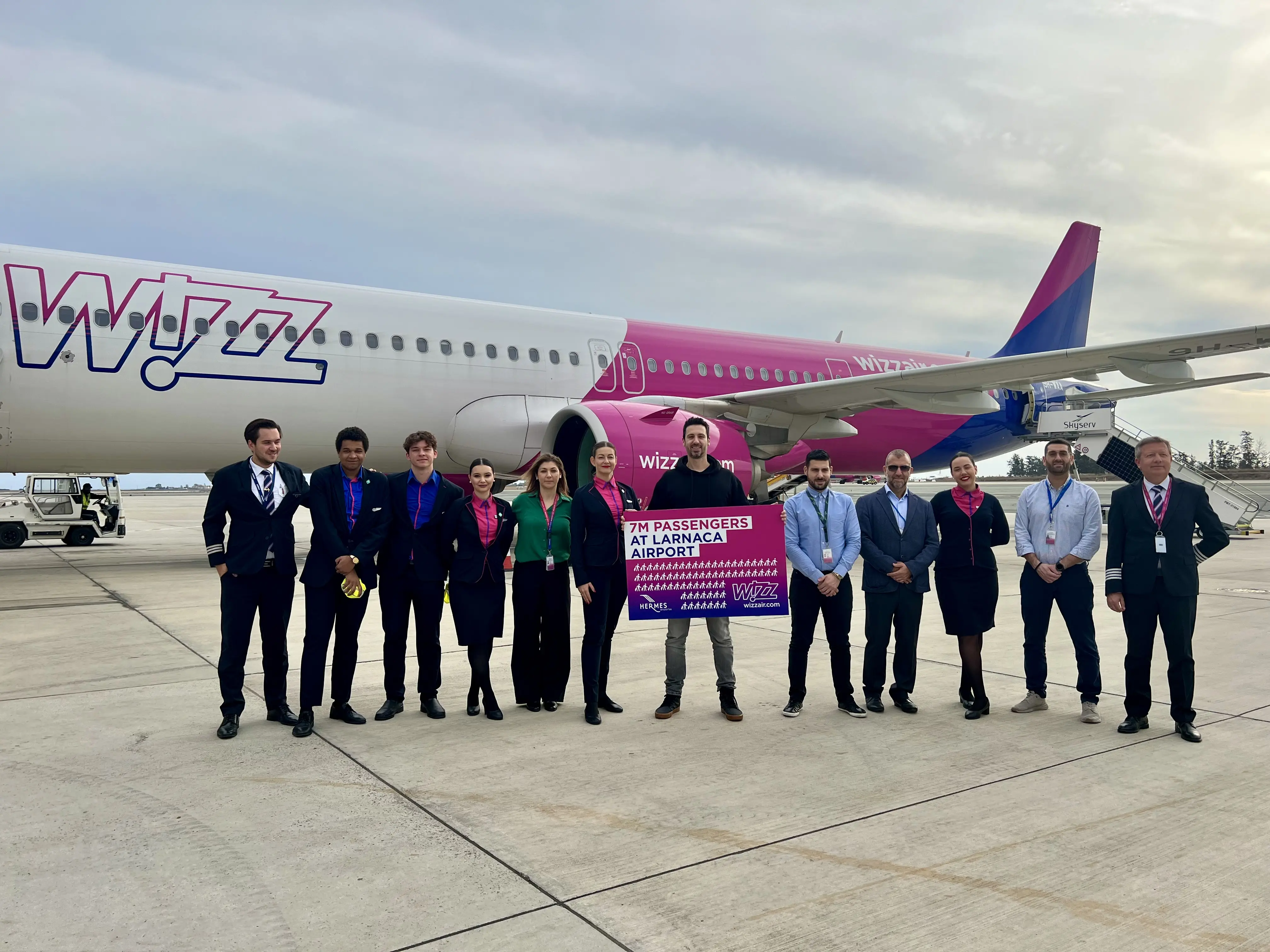 Σημαντικό ορόσημο για WIZZ AIR: 7 εκατ. επιβάτες στο αεροδρόμιο Λάρνακας