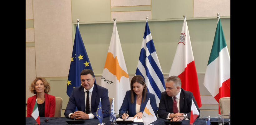 Ναυτιλία: Διακήρυξη για προστασία της ανταγωνιστικότητας του κλάδου υπέγραψαν Κύπρος, Ελλάδα, Μάλτα και Ιταλία