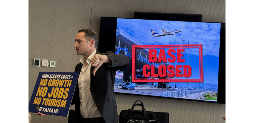 Ryanair: Κόβει 12 δρομολόγια στην Ελλάδα -τα 10 στη Θεσσαλονίκη- και ζητά «πάγωμα» χρεώσεων