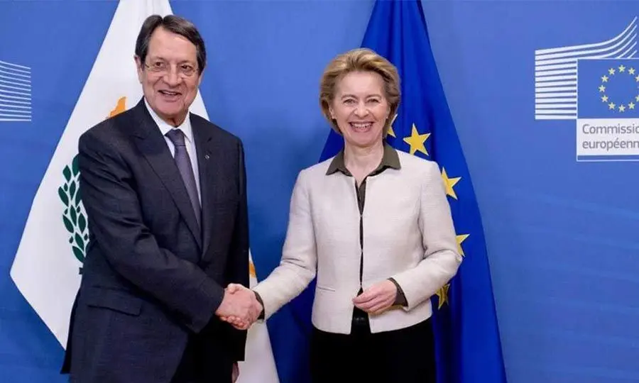 Συνάντηση Αναστασιάδη – Φον ντερ Λάιεν και παράδοση της έγκρισης του Σχεδίου Ανάκαμψης