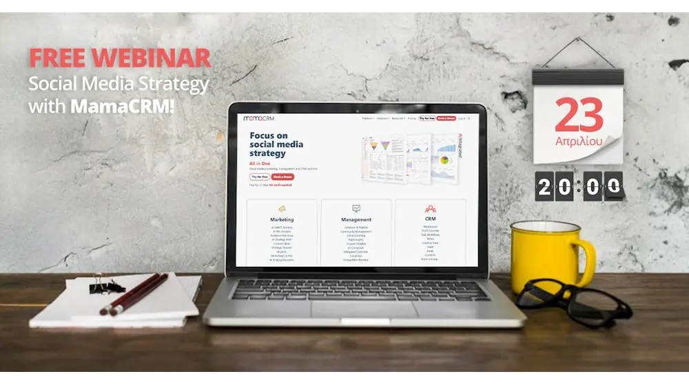 Δωρεάν Webinar: Social Media Strategy with MamaCRM!