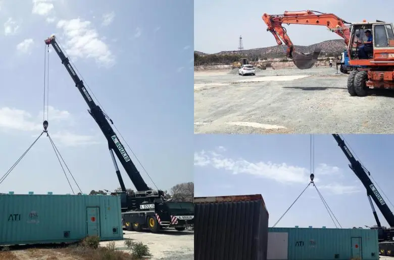 Στη Λεμεσό τα εμπορευματοκιβώτια με τις κινητές μονάδες αφαλάτωσης