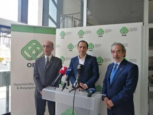 Χριστοδουλίδης: Συνεργασία με ΟΕΒ για αντιμετώπιση προκλήσεων