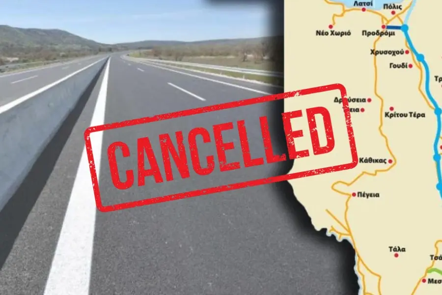 Ναυάγησε και η σύμβαση για τον αυτοκινητόδρομο Πάφου - Πόλης Χρυσοχούς