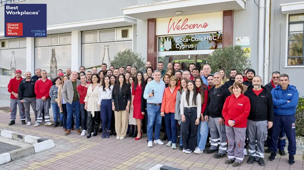 H Coca-Cola HBC Κύπρου κορυφαίος εργοδότης το 2024