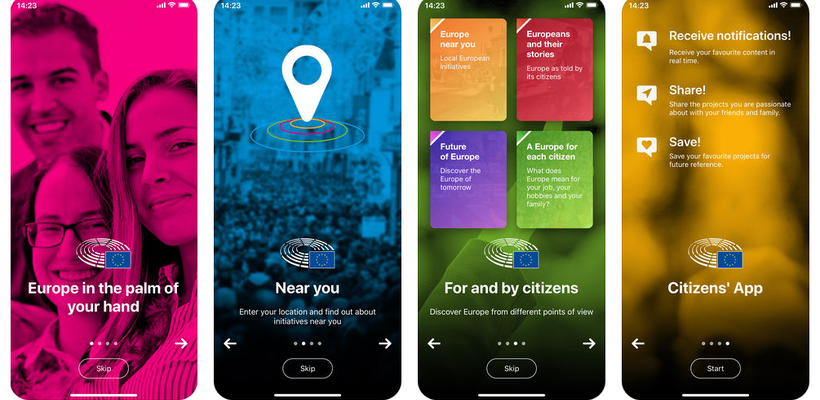 Citizens Application: Όλη η Ευρώπη στην παλάμη σου