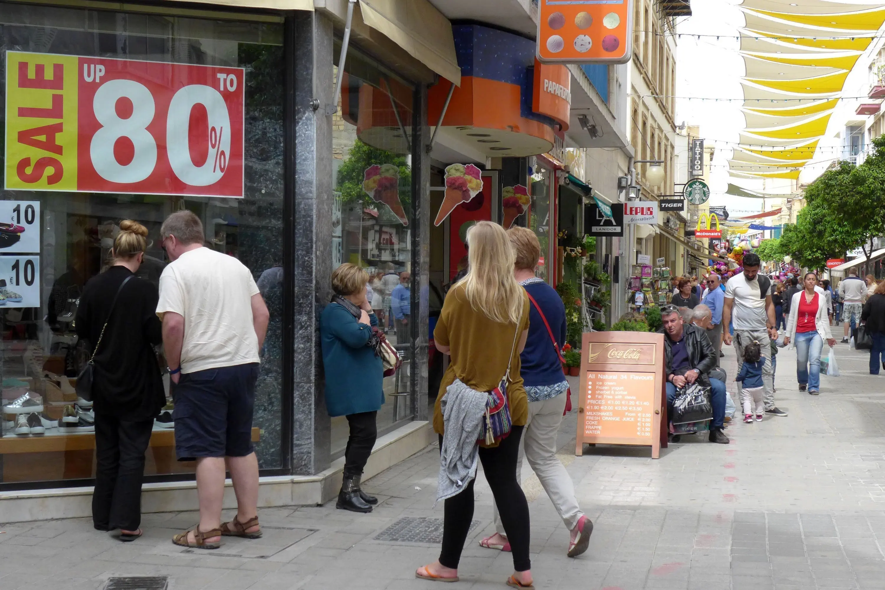 Αυξήθηκε κατά 9,4% το λιανικό εμπόριο τον Απρίλιο στην Κύπρο