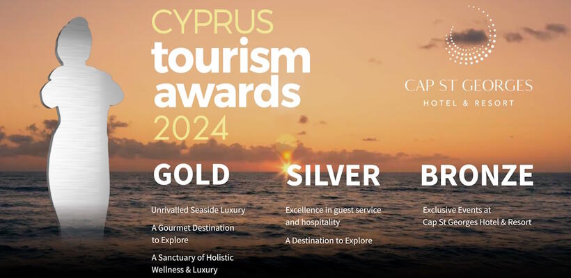 6 Διακρίσεις για το Cap St Georges Hotel & Resort στα Cyprus Tourism Awards 2024