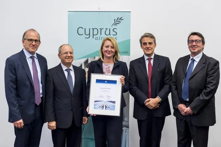 Η Cyprus Airways έλαβε πιστοποιητικό από τη Διεθνή Ένωση Αερομεταφορών