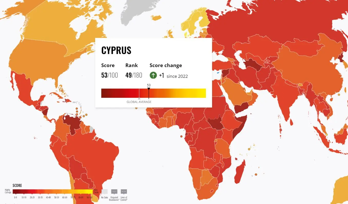 Κεφάλαιο «Διαφθορά»: Τι αποκαλύπτει για την Κύπρο η νέα έκθεση της Διεθνούς Διαφάνειας