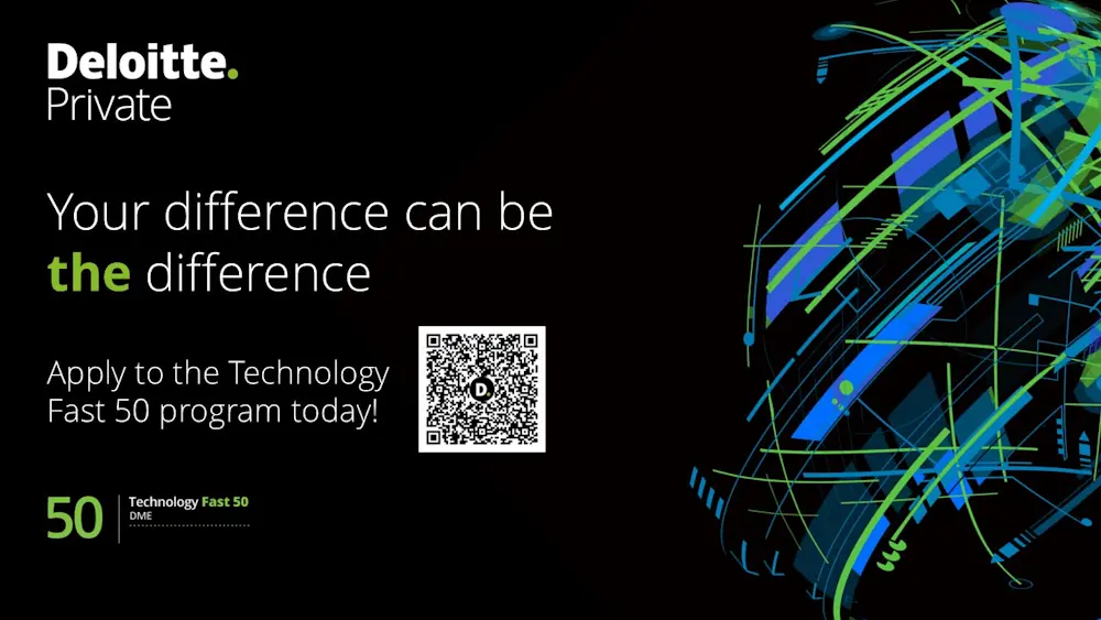 Tο πρόγραμμα Deloitte Middle East Technology Fast 50 δέχεται αιτήσεις από ταχέως αναπτυσσόμενες εταιρείες τεχνολογίας