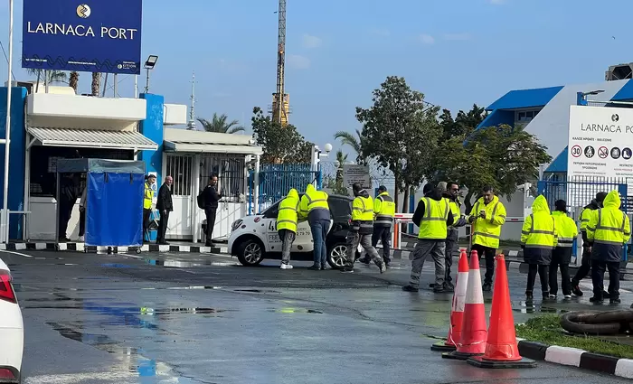 Eληξε η στάση εργασίας στο λιμάνι Λάρνακας