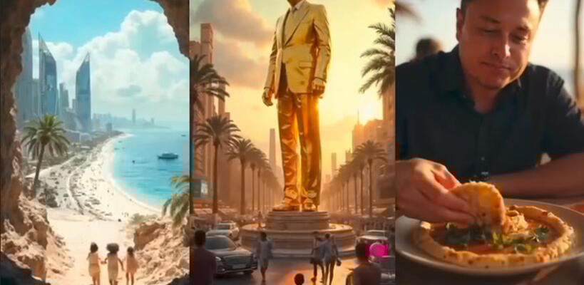 Βίντεο τεχνητής νοημοσύνης από τον Τραμπ με τη «φαντασίωσή» του για τη Γάζα