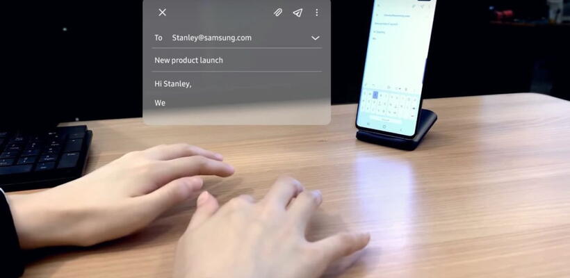 Το πρώτο αόρατο εικονικό πληκτρολόγιο θα παρουσιάσει η samsung