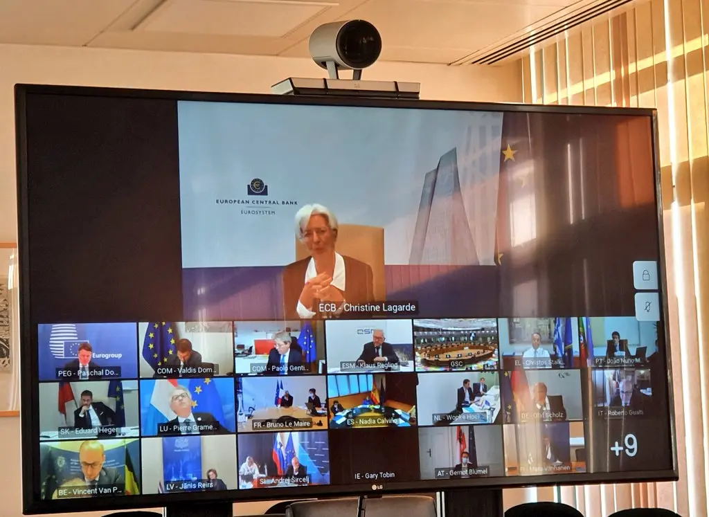 Συνεδριάζει μέσω τηλεδιάσκεψης το Eurogroup