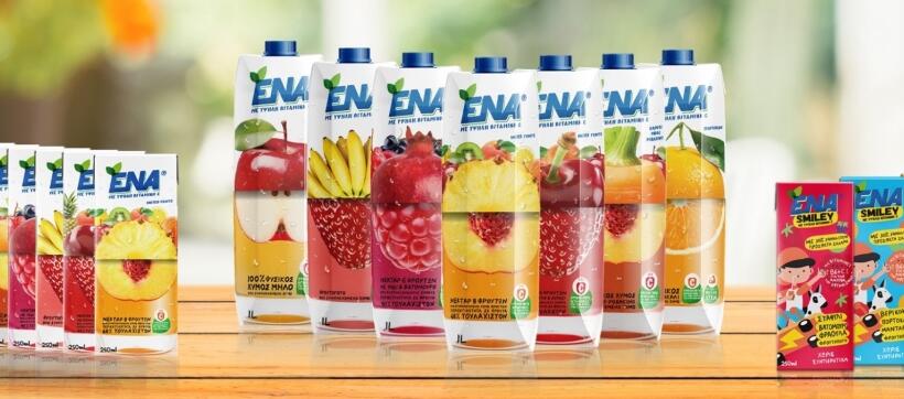 Χυμοί ΕΝΑ: Επαναλανσάρισμα με νέα εμφάνιση