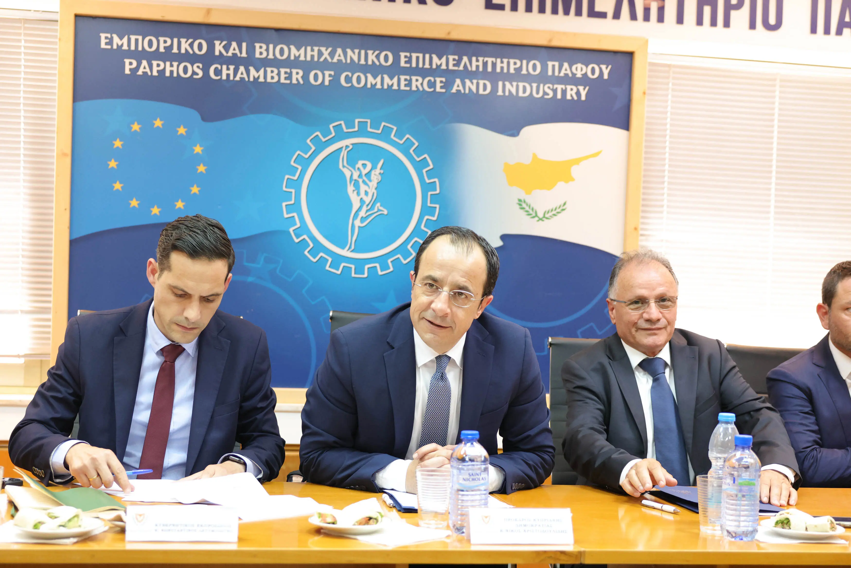 Για προώθηση έργων υποδομής συζήτησαν ΠτΔ - ΕΒΕ Πάφου