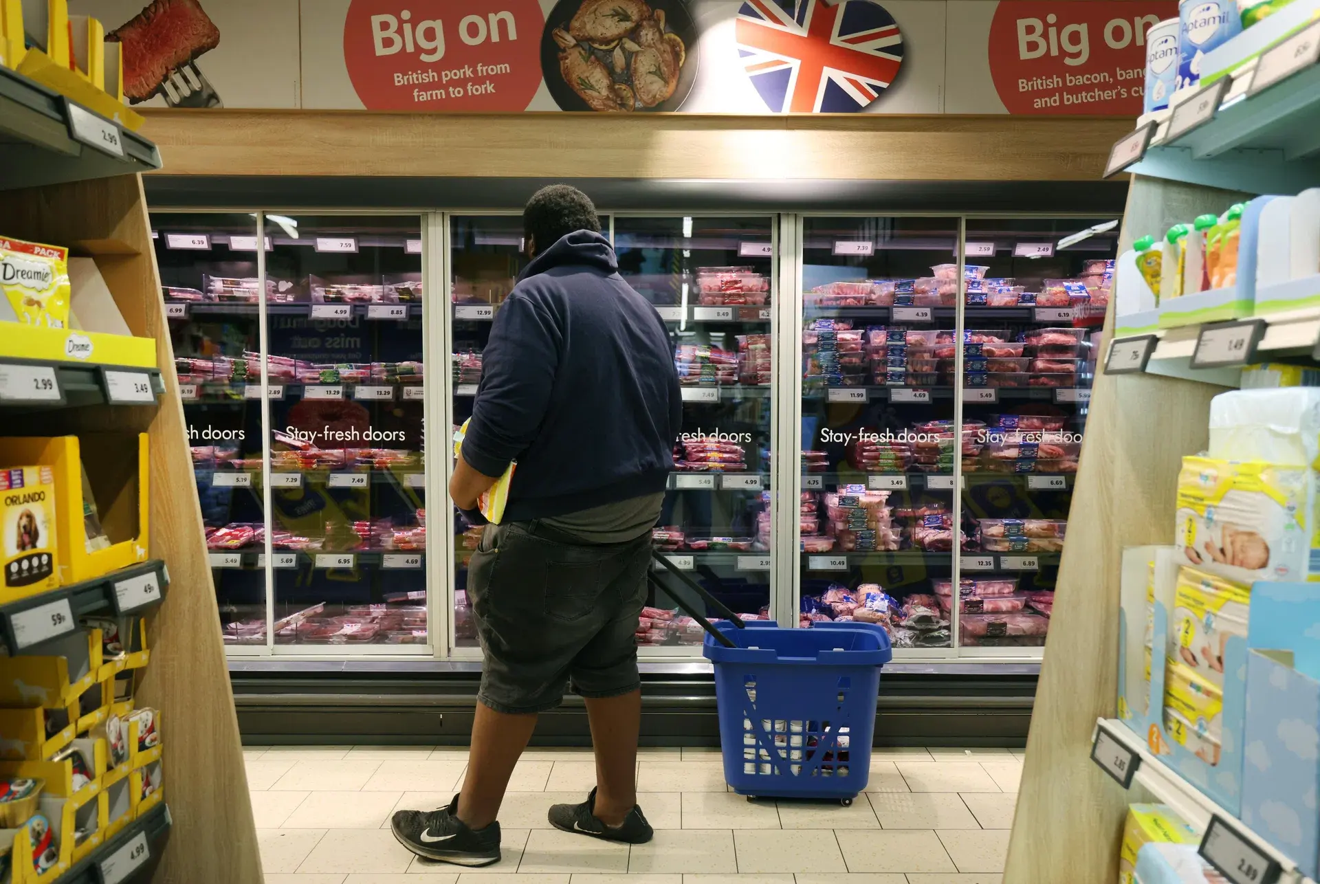 Βρετανία: Σε υψηλό 18 μηνών ο πληθωρισμός τροφίμων – Νέο κύμα ακρίβειας σε βασικά είδη
