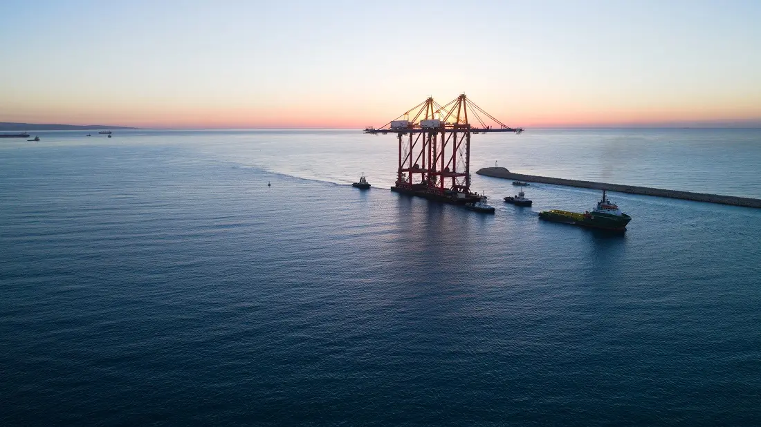 Οι νέες γερανογέφυρες βρίσκονται στο τερματικό της Eurogate