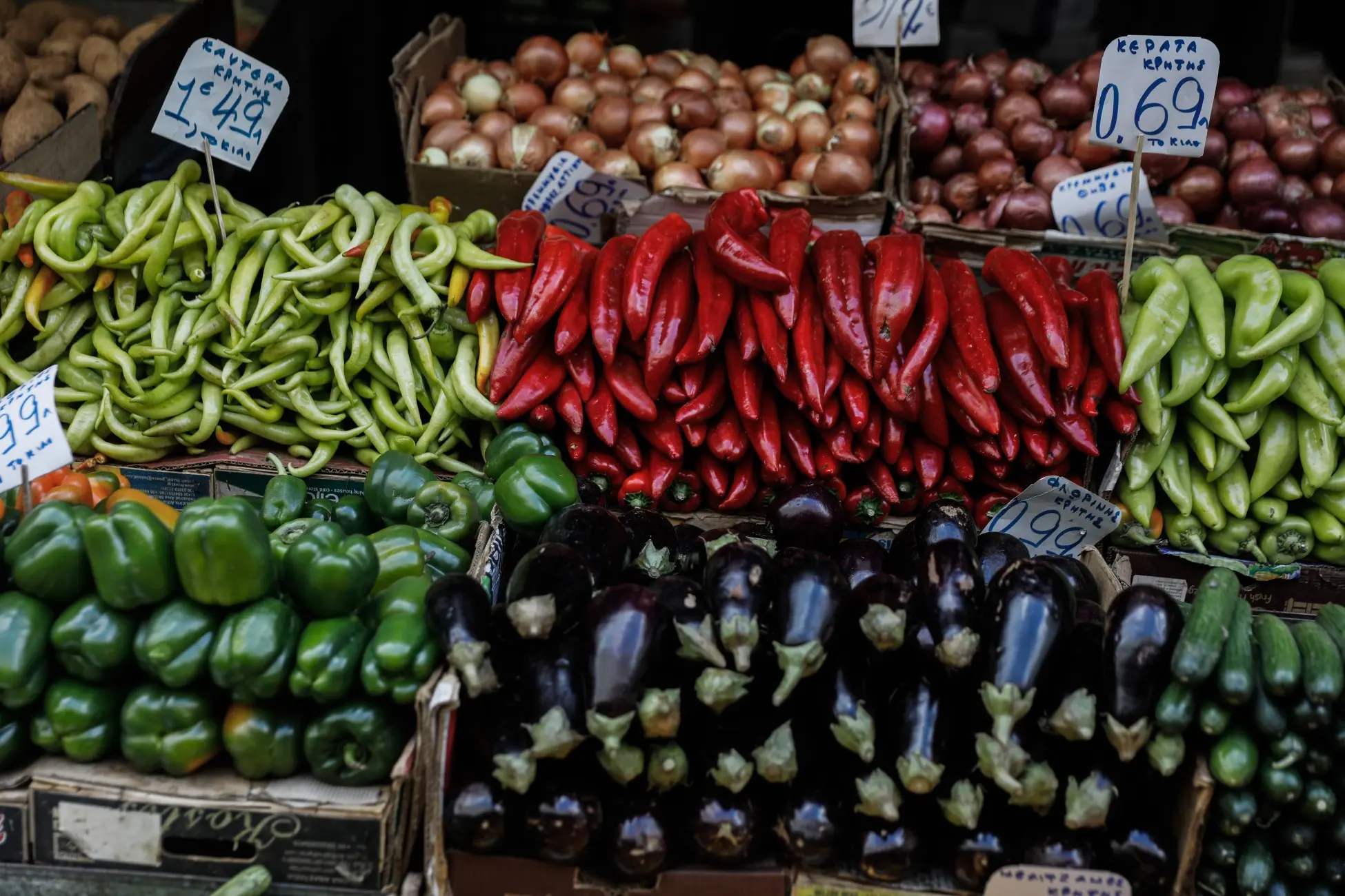 Αύξηση στις τιμές φρέσκων φρούτων και λαχανικών τον Ιούλιο - 20% πάνω