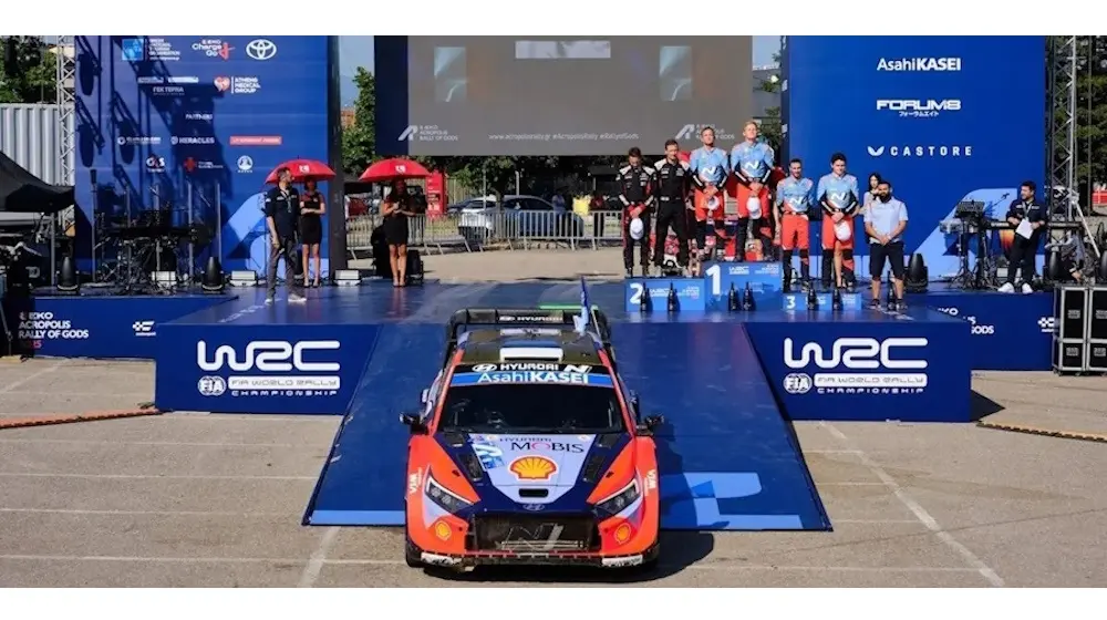 Θρίαμβος της Hyundai στο Ράλι Ακρόπολις, με 1η και 3η θέση στο βάθρο των νικητών!