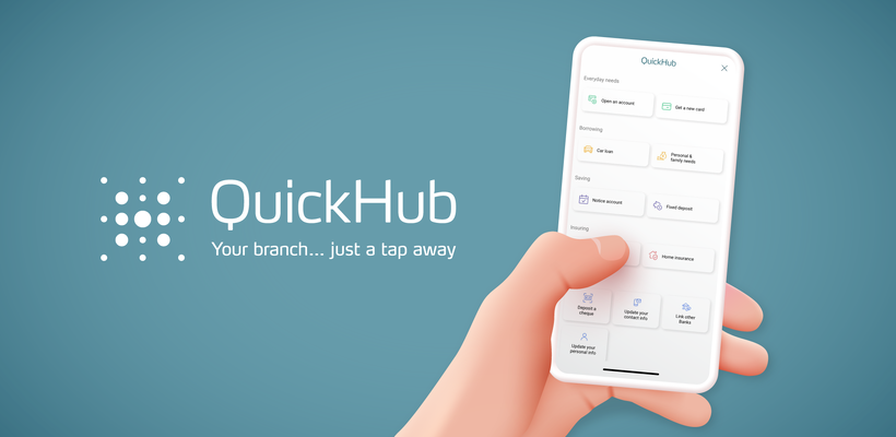 QuickHub: Ένα τραπεζικό κατάστημα στα χέρια σου