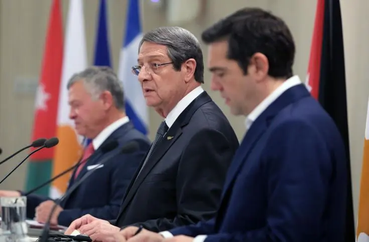 Δεύτερη Τριμερής Σύνοδος Κορυφής Κύπρου, Ελλάδας, Ιορδανίας στο Αμάν