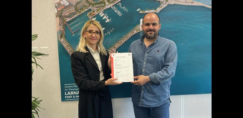 Tρία πιστοποιητικά ISO έλαβε το λιμάνι Λάρνακας