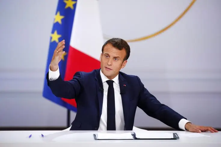 Ο Μακρόν επιτίθεται στον εμπορικό πόλεμο του Ντόναλντ Τραμπ 