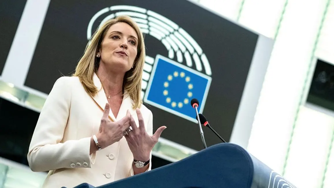 Στην Κύπρο η Πρόεδρος του Ευρωπαϊκού Κοινοβουλίου Ρομπέρτα Μετσόλα