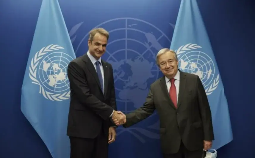 Το Κυπριακό επί τάπητος στη συνάντηση Μητσοτάκη – Γκουτέρες