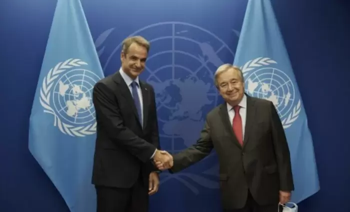 Το Κυπριακό επί τάπητος στη συνάντηση Μητσοτάκη – Γκουτέρες