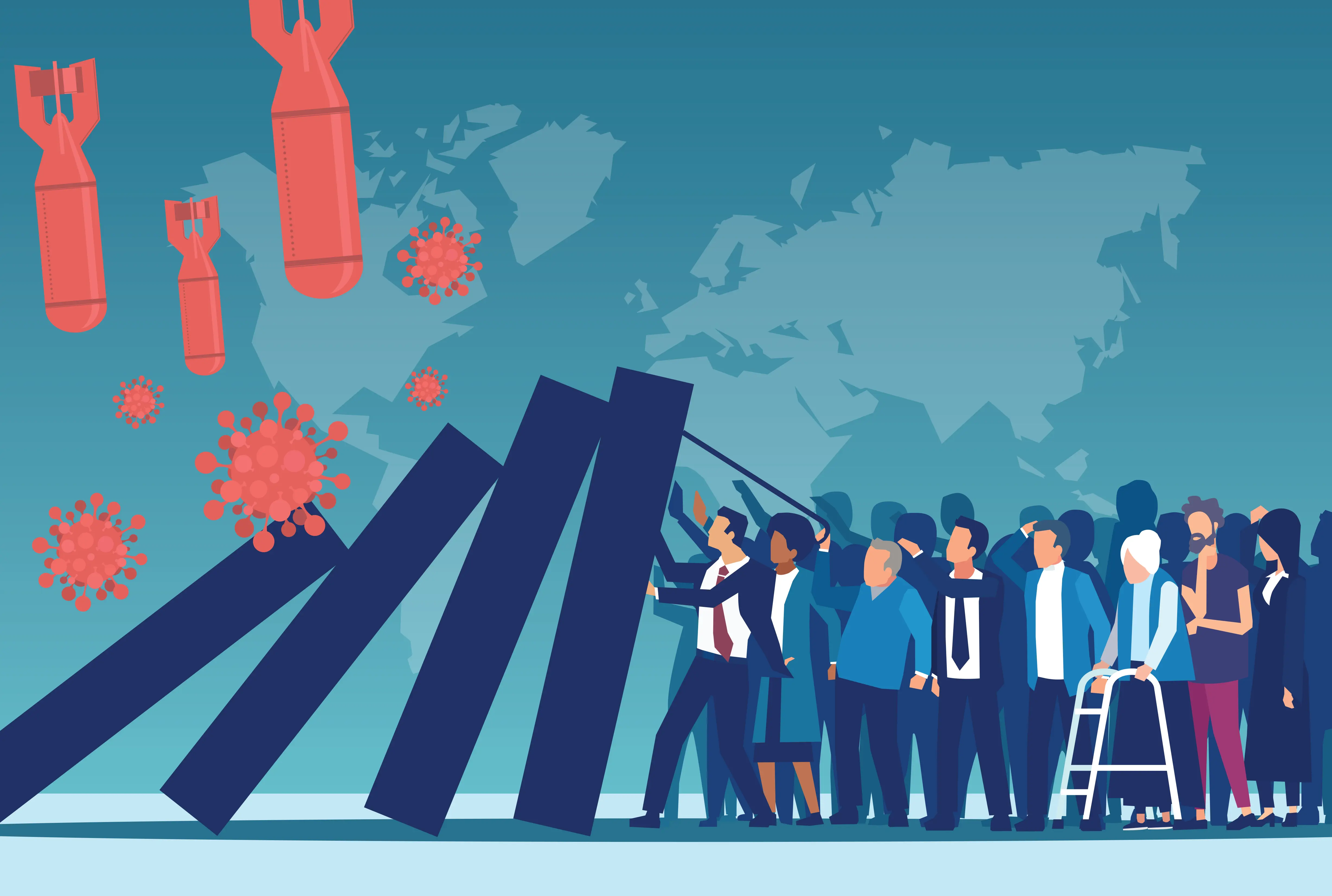 Πιέσεις στα εργασιακά από πόλεμο και πανδημία