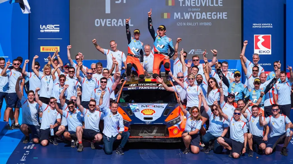 Θρίαμβος της Hyundai στο Ράλι “Ακρόπολις” 2024 1-2-3 στο βάθρο των νικητών!